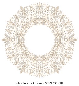 Round element for design. Can be used for wallpaper, background, surface textures. EPS 8