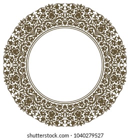 Round element for design. Can be used for wallpaper, background, surface textures. EPS 8
