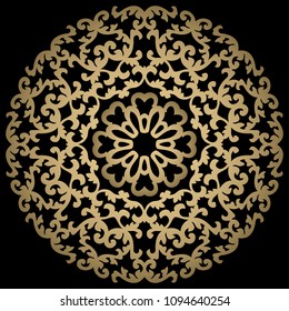 Round element for design. Can be used for wallpaper, background, surface textures.