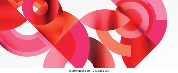 Elementos redondos y círculos geométricos de composición mínima de fondo. Ilustración vectorial para fondo de pantalla, banner, fondo, tarjeta, ilustración de libro, página de destino