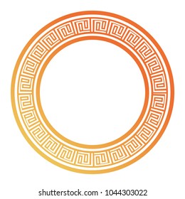 round ethnic frame   design