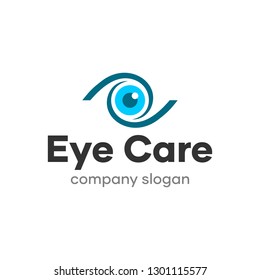 Round Eye Ball Logo Design Idea