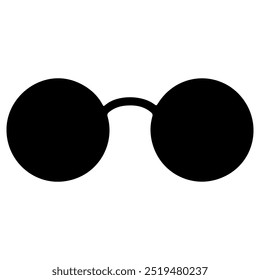 Round Eye Glasses Icon. Sun glasses.