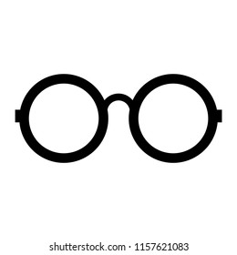 Round Eyeglasses Icon. Vector Image.