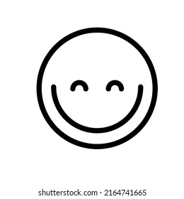 Round Face Big Smile Icon Emoticon