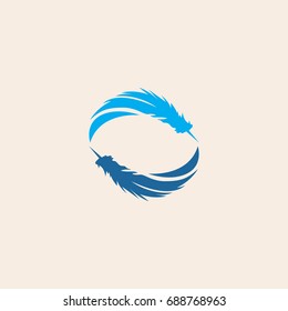 round feather logo
