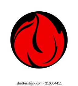 Round fire button