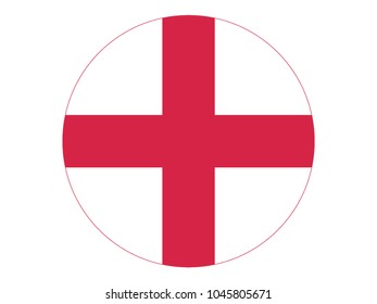 Round Flag of England