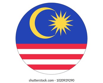 Round Flag of Malaysia