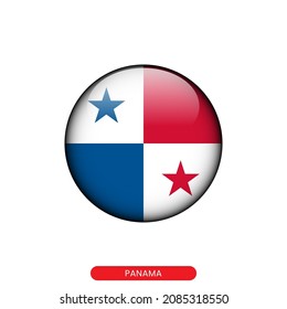 Round Flag Panama Vector Illustration Design Stock Vector (Royalty Free ...