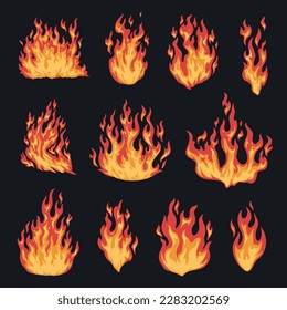 Round flame frame colorful emblem with flaming fire for creation of promotional products on theme of hot sales vector illustration