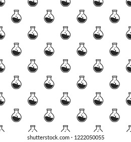 Round flask pattern seamless repeat background for any web design