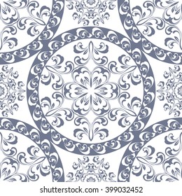 round floral background