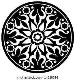 round floral decoration
