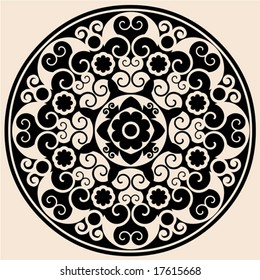 round floral decoration