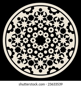 round floral decoration