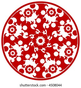 round floral decoration