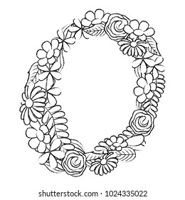 round floral flowers arrangement spring decoration