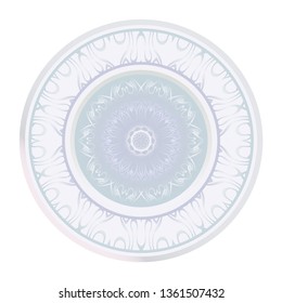 Round Floral Ornament Mandala. Vector Illustration.. For Home Decor, Interior Design, Coloring Book, Greeting Card, Invitation, Tattoo. Anti-Stress Therapy Pattern