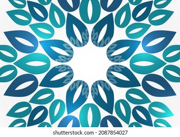 Mandala de flor redonda, patrón de vector mandala oriental, elemento decorativo. Diseño único de flores pétalas. Concepto de relajación y meditación para el logotipo de la página