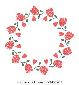 Round flower ornate