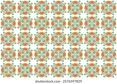 Round flower patterns, textiles, cultural traditions, ethnic designs, bright colors, beautiful.