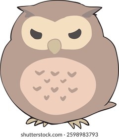 A round forest with birds and owls.