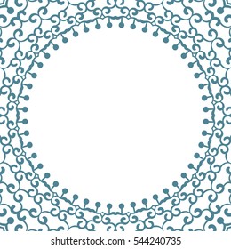 Round frame, Abstract circular ornament