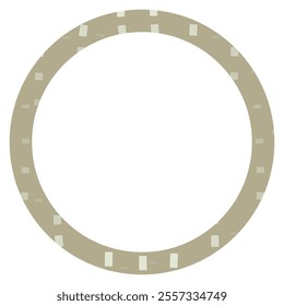 Round frame of abstract vector pattern with doodle lines. Doodle vector illustration for your current modern designs.