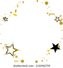 Round Frame Border Christmas Gold Black Stock Vector (Royalty Free ...