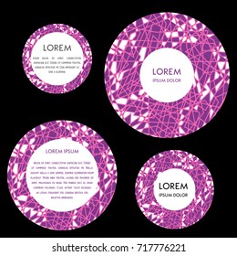 Round frame with chaotic line for your text.