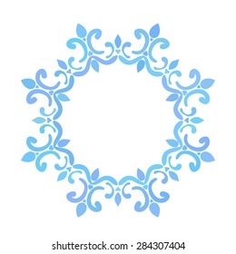 Round frame, Circular ornament design element, Vector