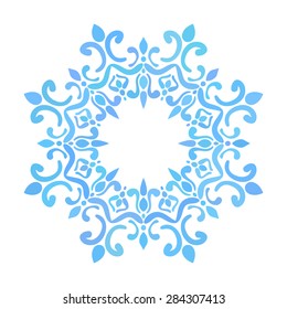 Quadro redondo, Elemento de design de ornamento circular, Vetor