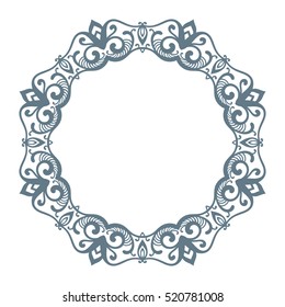 Round frame, Circular ornament design element
