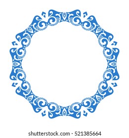 Round frame, Circular ornament design element