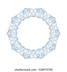 Round frame Circular ornament design element