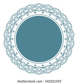 Round frame, Circular ornament design element