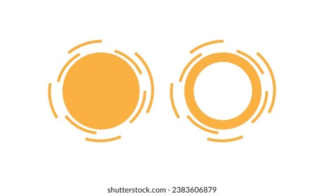 round frame element, round circle shape for editing elements