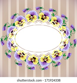 Round Frame With Flowers