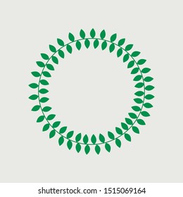 
Round frame in the form of a tree branch