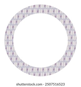 Round frame with with freehand doodles. Background for children or trendy design with basic shapes.