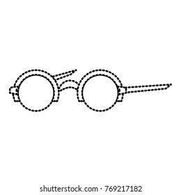 Round frame glasses
