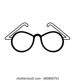 round frame glasses icon image 
