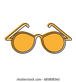 round frame glasses icon image 