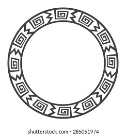 Round frame with Greek and east ornament