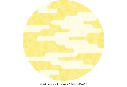Round frame material with haze pattern