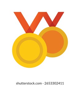 Medallas de marco redondo con superficies planas y sin logotipo