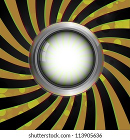 round frame on abstract background