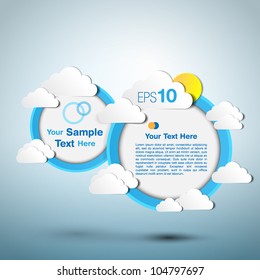 Round frame - paper cutout design