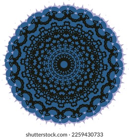 Round frame with a pattern. Vector file with a pattern